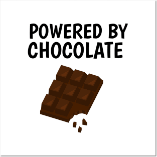 powered by chocolate Posters and Art